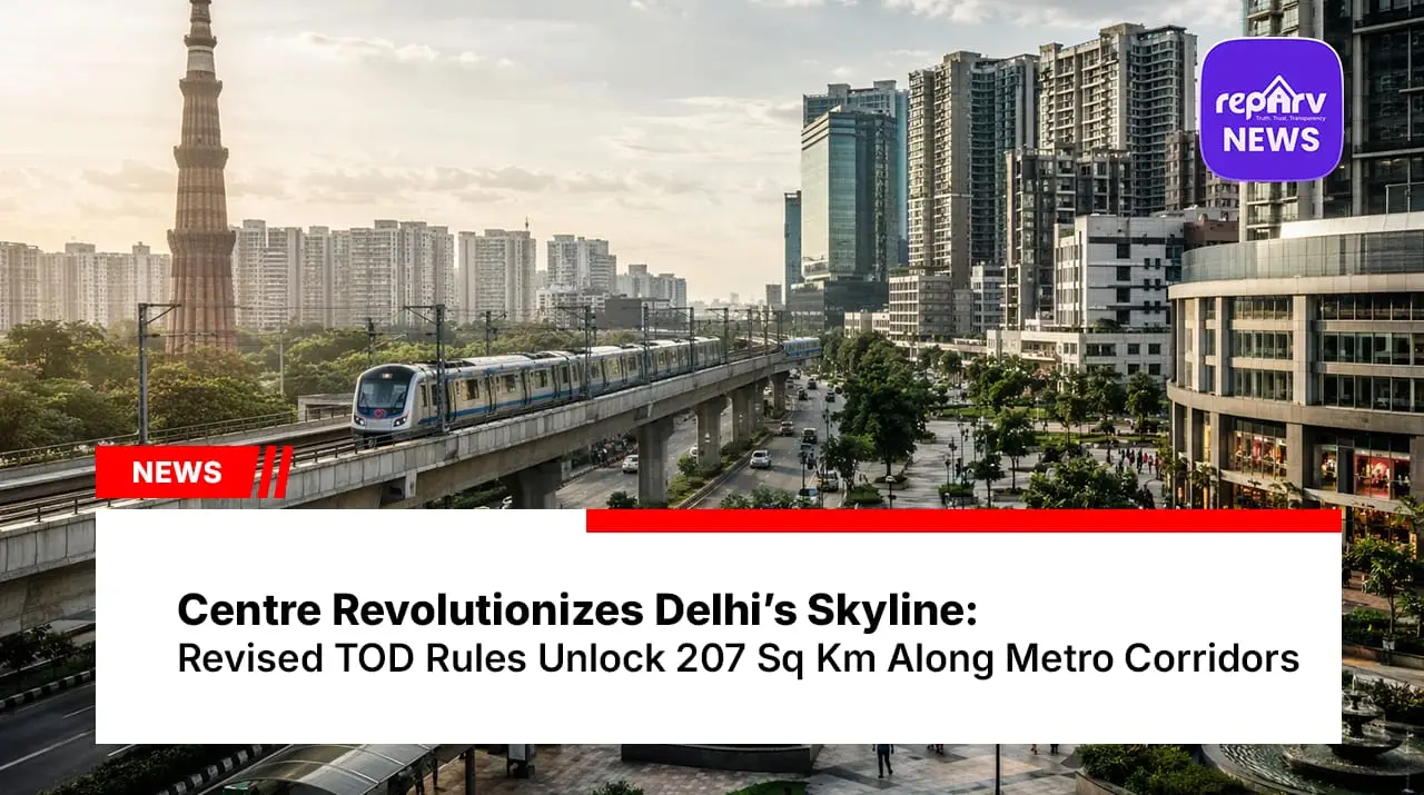 Centre Revolutionizes Delhi’s Skyline: Revised TOD Rules Unlock 207 Sq Km Along Metro Corridors